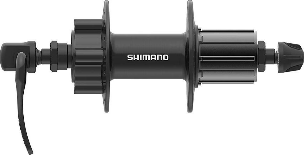 Shimano Piasta tylna FH TX-506 8-9-10 rzędów, hamulec tarczowy 6 śrub, zacisk QR, 36 otworów, czarna Uniwersalny