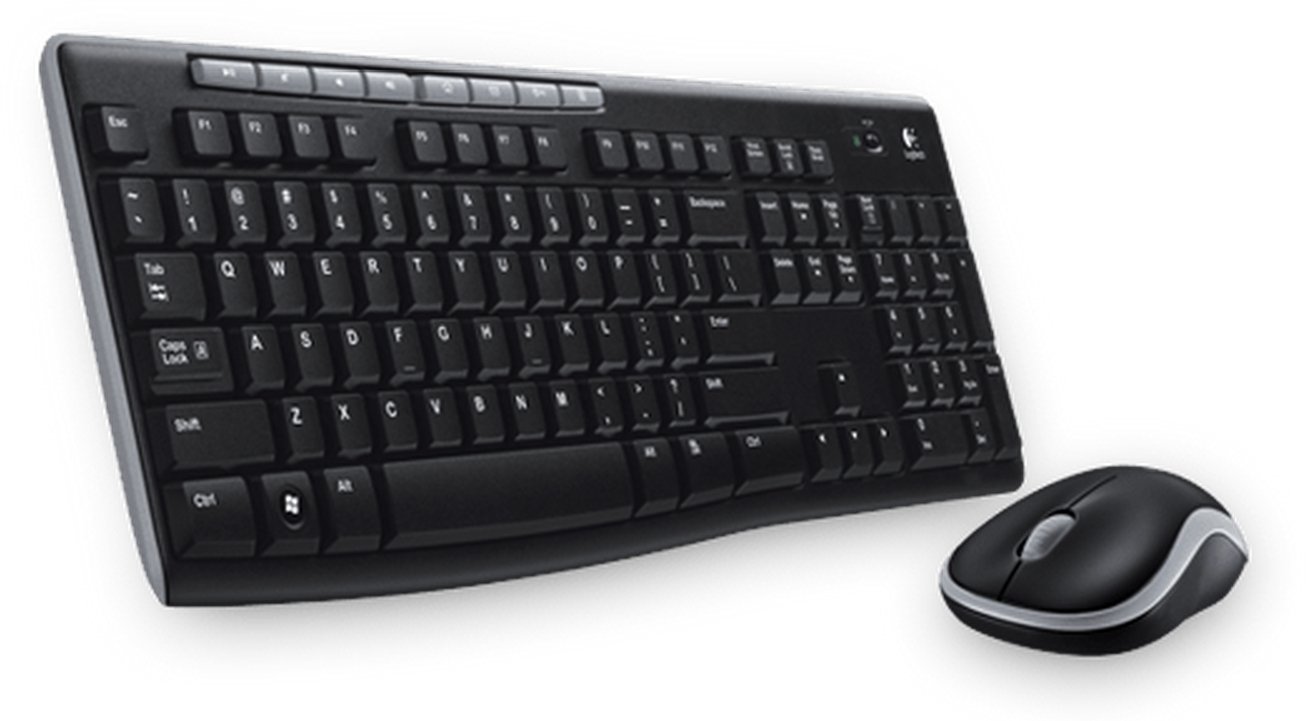 Klawiatura + mysz Logitech Wireless Combo MK270 klawiatura Dołączona myszka RF Wireless Hebrajski Czarny
