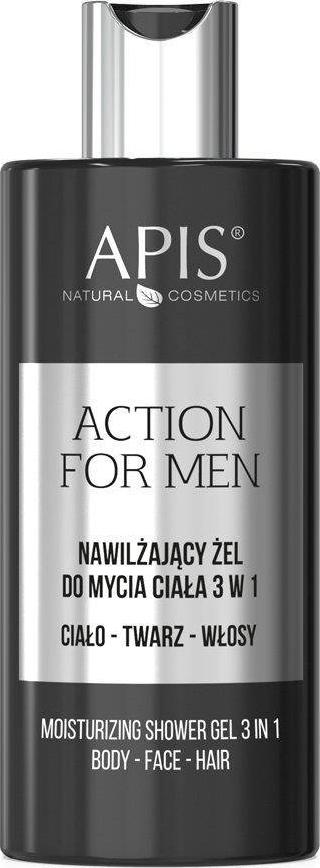 Apis APIS_Action For Men 3in1 nawilżający żel do mycia ciała twarzy i włosów 300ml