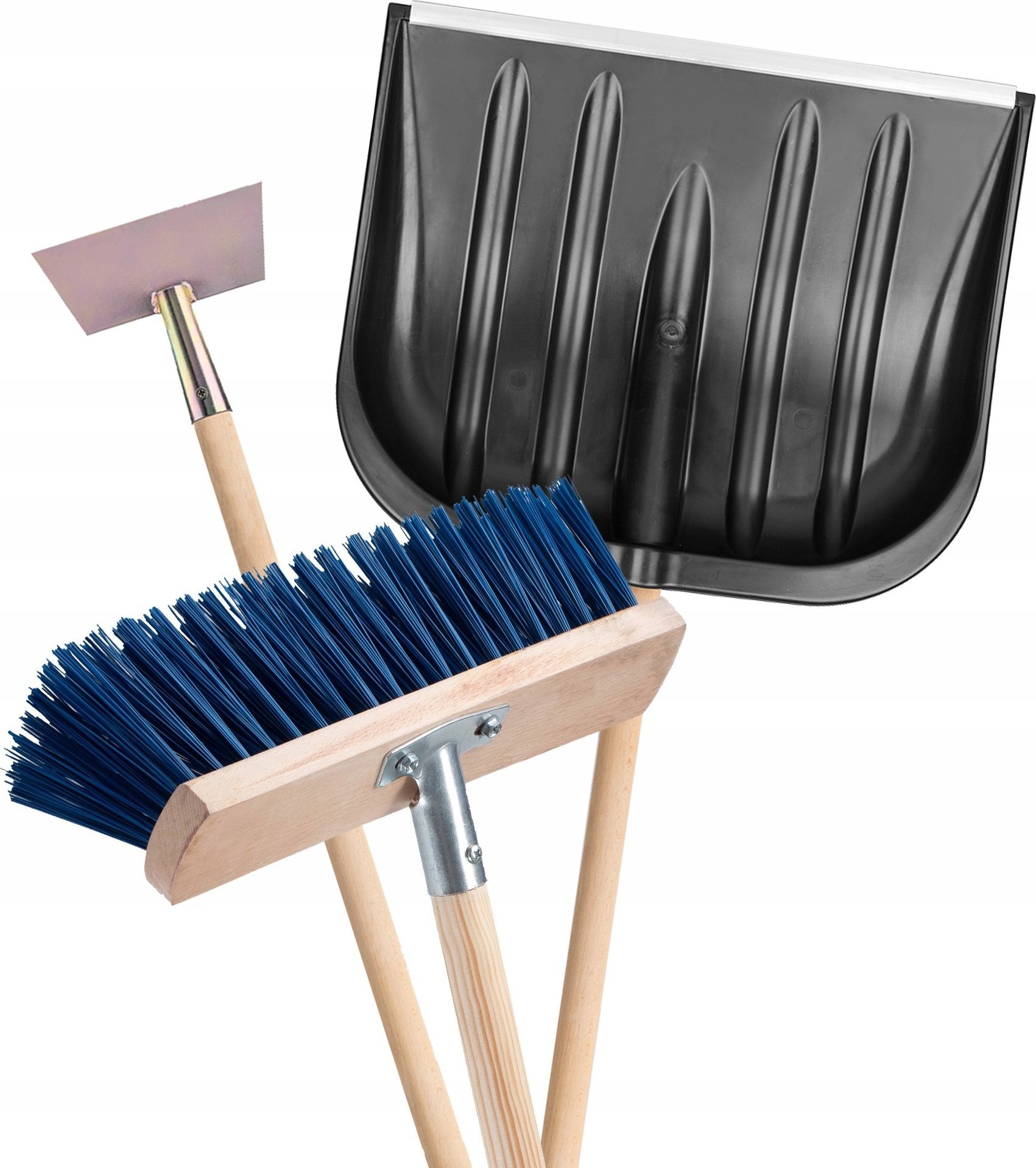 Kadax Łopata Do Śniegu Skuwacz Lodu Miotła Trzonek 3szt