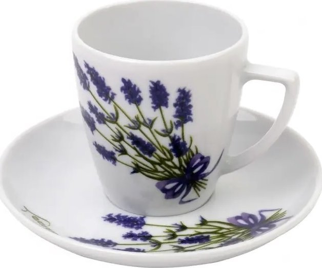 Lubiana Filiżanka 200 ml + spodek Beata/Sonia Lawenda