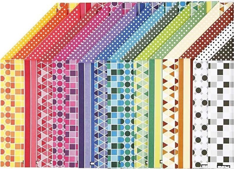 Papier wzory Color Bar A4 100 g 16 ark.