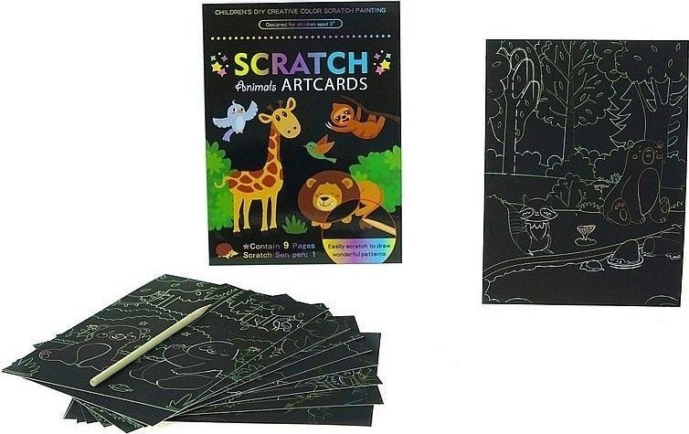 Wydrapywanka kolorowa Zwierzęta