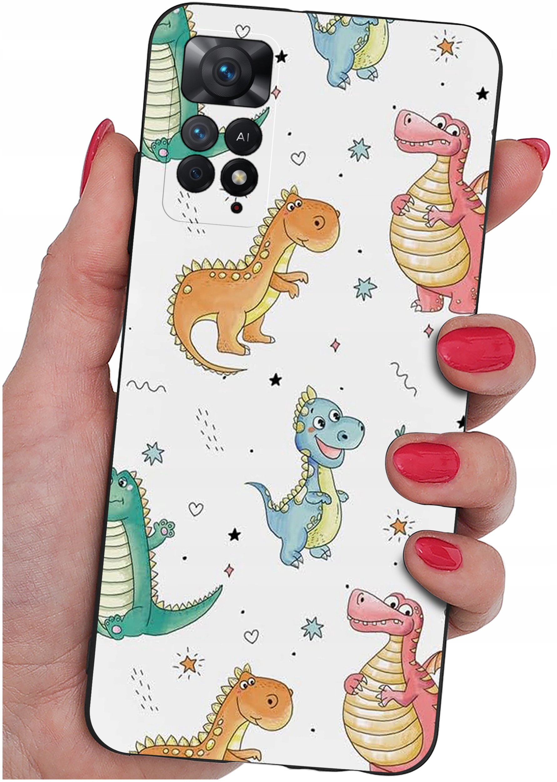 ETUI do Xiaomi Redmi Note 11 Pro | WZORY | SILIKONOWE MATT CASE + SZKŁO 9H