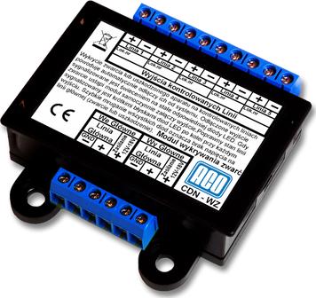 ACO ACO CDN-WZ Moduł służy do wykrywania zwarcia linii lub uszkodzenia unifonu w lokalu.