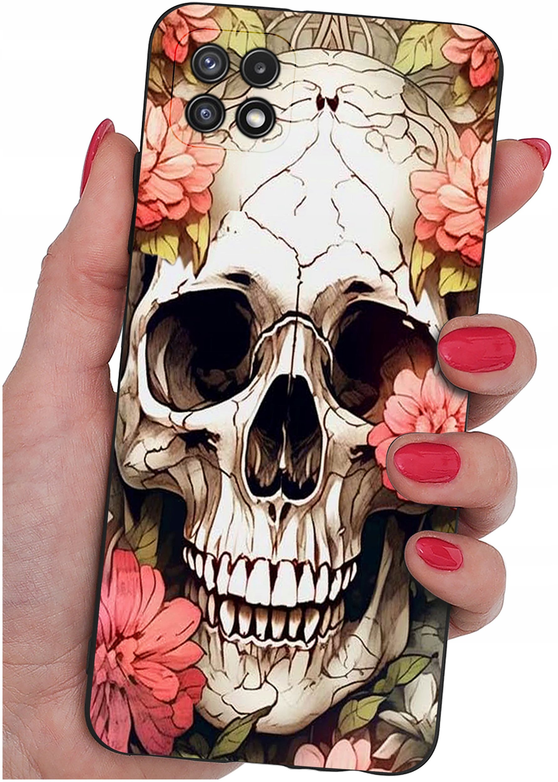 Etui do Samsung A22 5G WZORY |SILIKONOWE MATT CASE + SZKŁO 9H