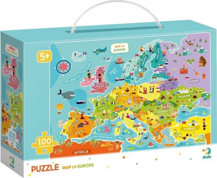 Dodo Puzzle 100 Mapa Europy
