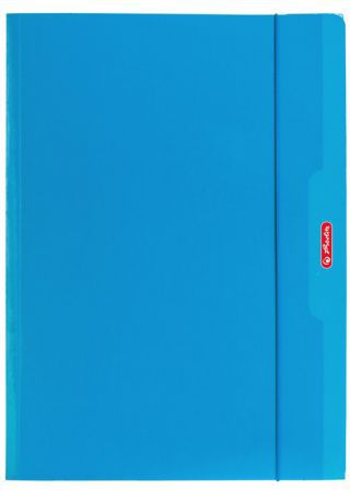 Herlitz Teczka A4 z gumką niebieski Color Blocking (174044)