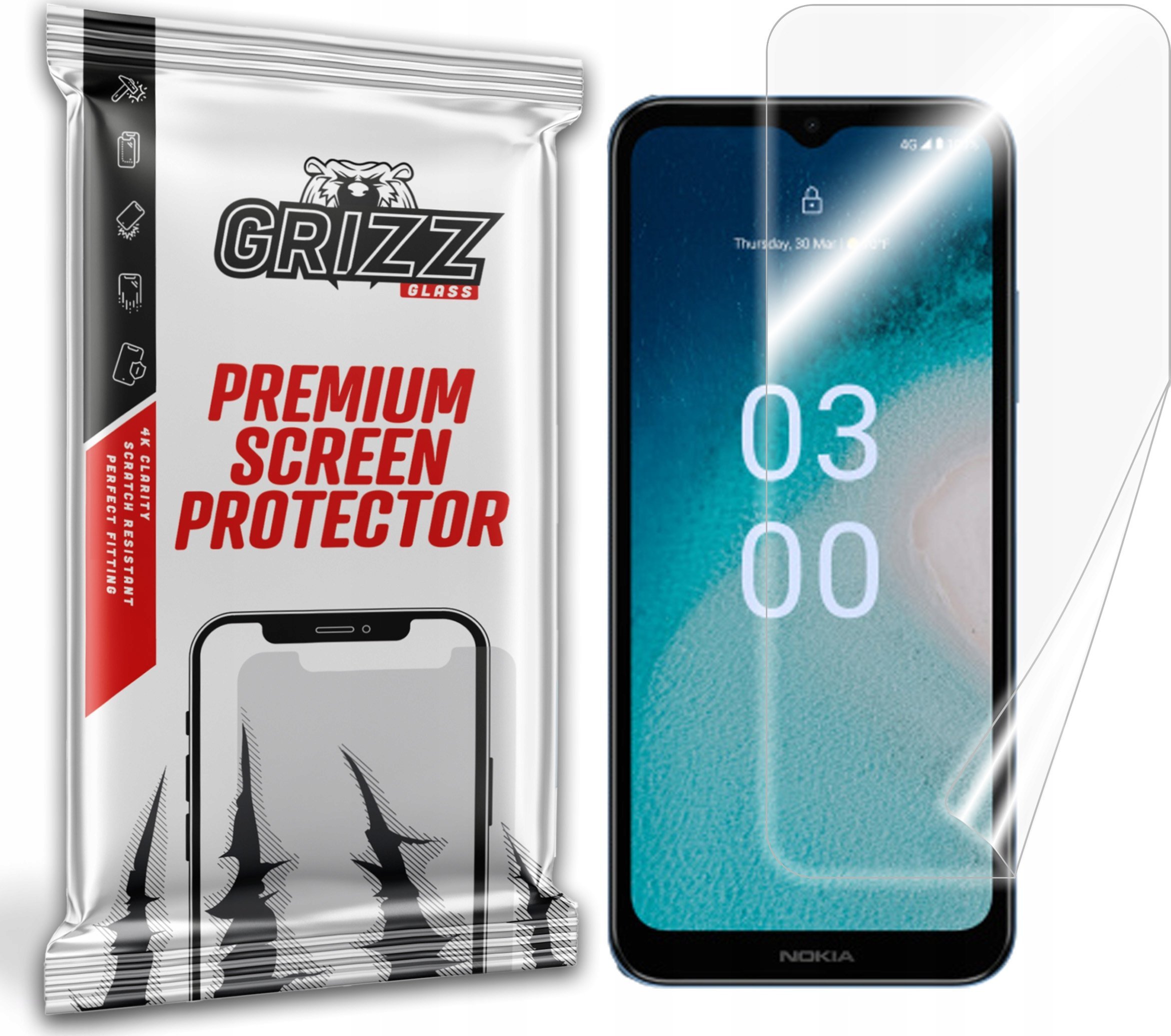 GrizzGlass Folia ceramiczna GrizzGlass CeramicFilm do Nokia C300