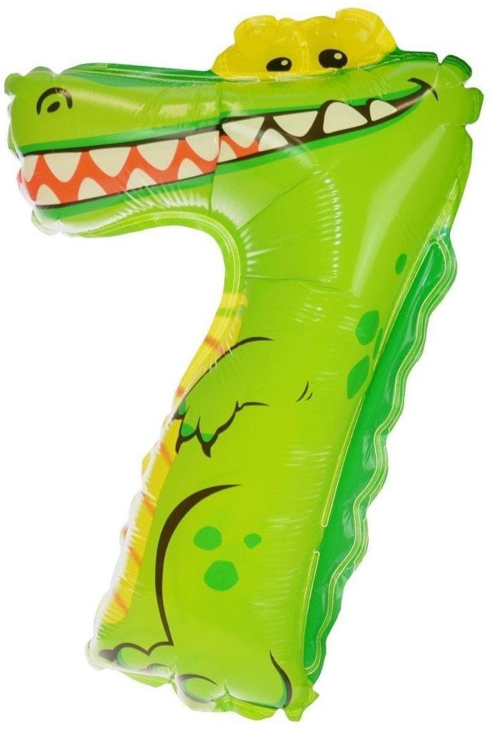 Balon foliowy cyferka 7 zwierzątko