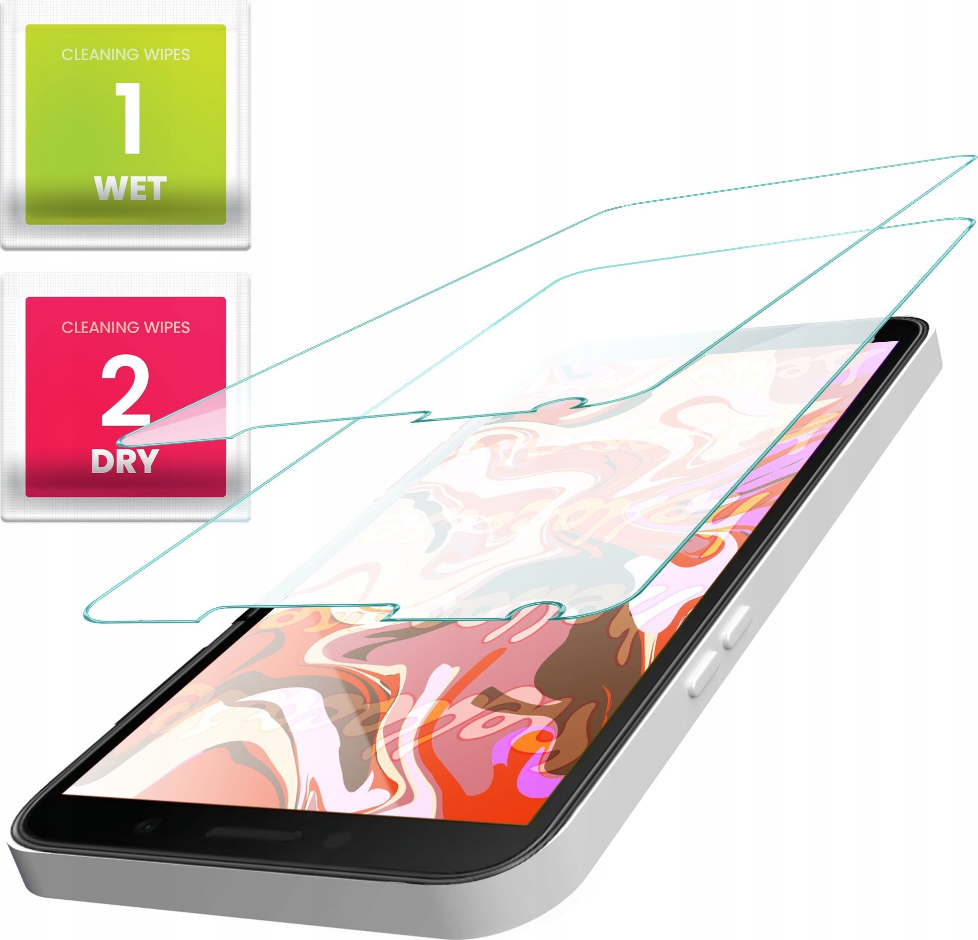 Hello Case 2-PAK Szkło Hartowane do Lg V30 (szybka 9H, płaskie 2.5D, ochronne)