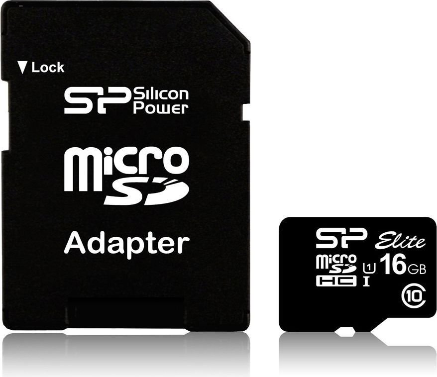 Karta Silicon Power Elite MicroSDHC 16 GB Class 10 UHS-I (SP016GBSTHBU1V10-SP)