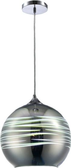 Lampa wisząca KAJA OŚWIETLENIE Lampa sufitowa wisząca MARIO-200 3D chrom zwis E27 Vitalux