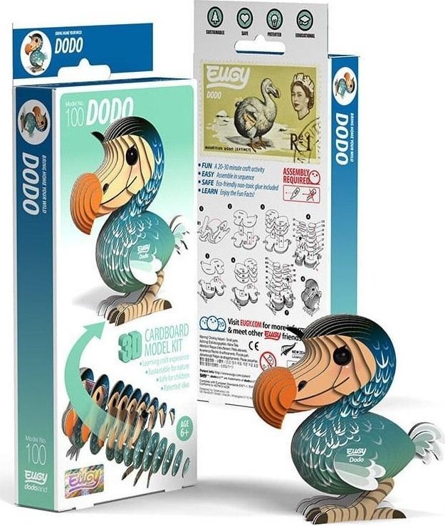 Ptak Dodo Eugy. Eko Układanka 3D
