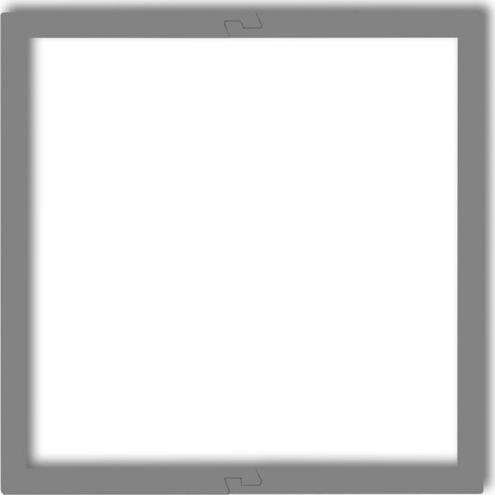 Karlik Ramka wypełniająca pojedyncza serii Deco szary mat (27DRW-1)