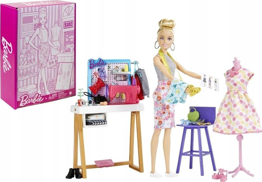 Mattel Barbie. Lalka Projektantka i studio mody HDY90