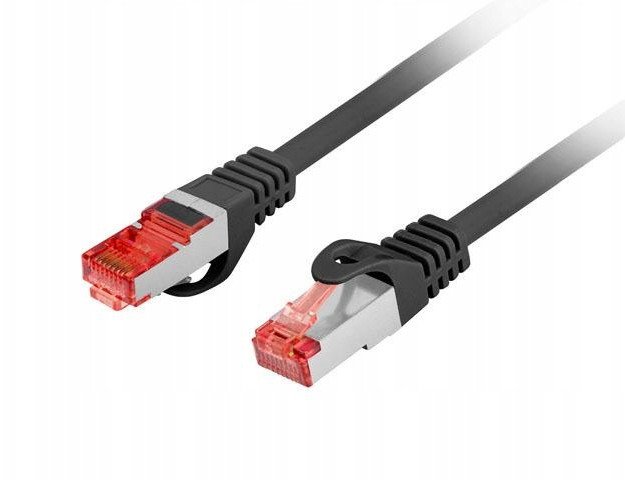 PATCHCORD KAT.6 S/FTP LSZH CU 15M CZARNY FLUKE PASSED LANBERG