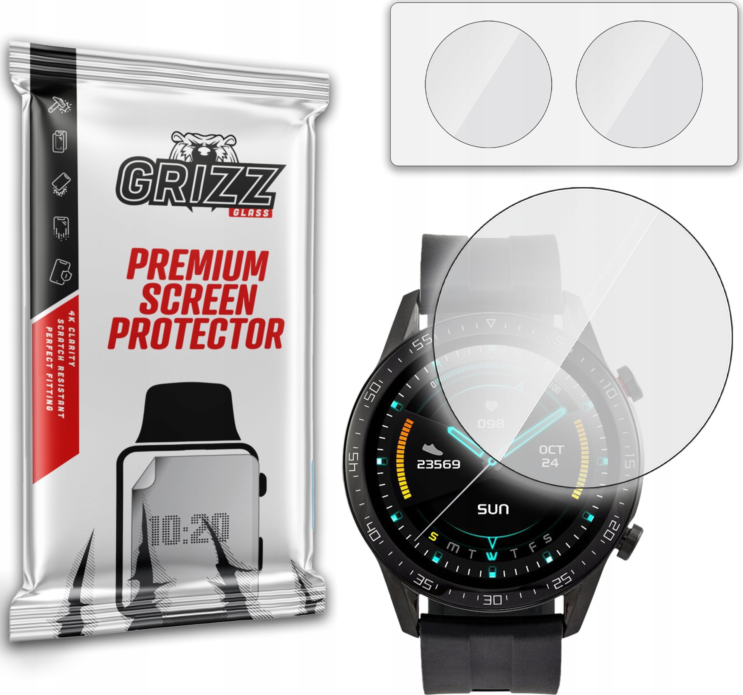 GrizzGlass Szkło hybrydowe GrizzGlass HybridGlass do Watchmark WL13