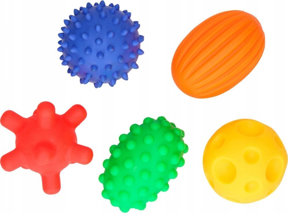 Hencz Toys Piłeczki sensoryczne 5 sztuk Pastelowe