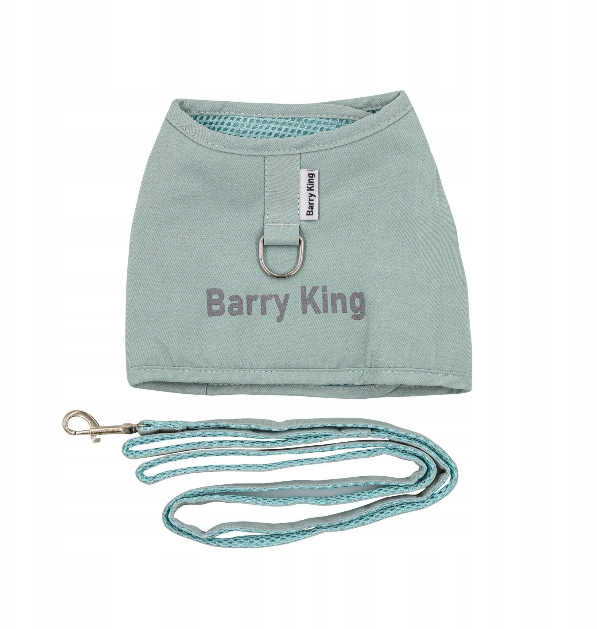 Zestaw, szelki+smycz, dla psa, niebieski, płótno nylonowe, rozmiar L