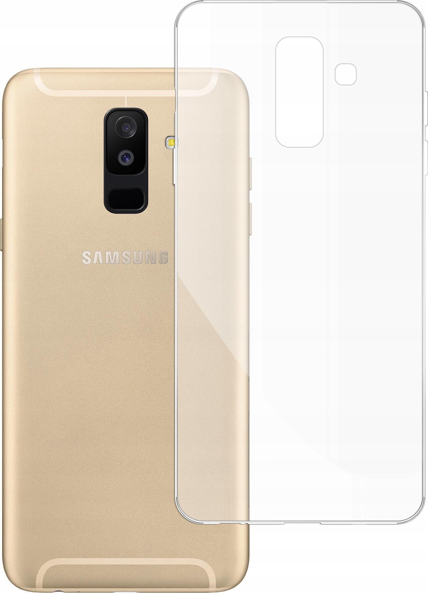 etumi Etui Do Samsung Galaxy A6+ 2018 Gumowe Slim Clear Pokrowiec Ochronny / Futerał Obudowa / Ochrona Clear Cover Bezbarwne Slim Case0211