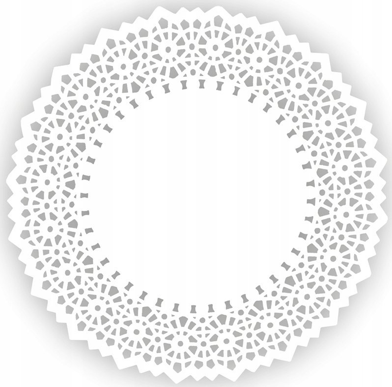 Ravi Serwetki ażurowe białe papierowe 25 cm 12 sztuk