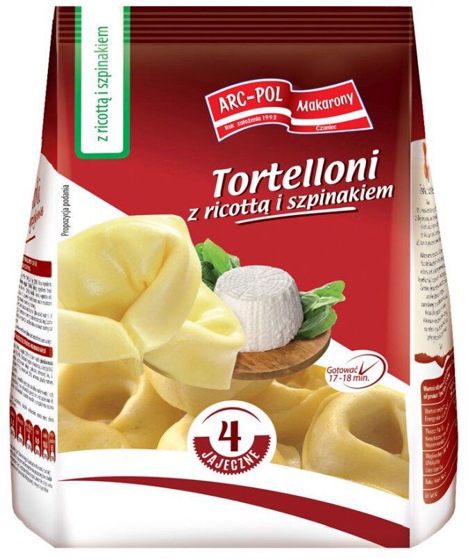 Arc-Pol Tortelloni z ricottą i szpinakiem 250 g