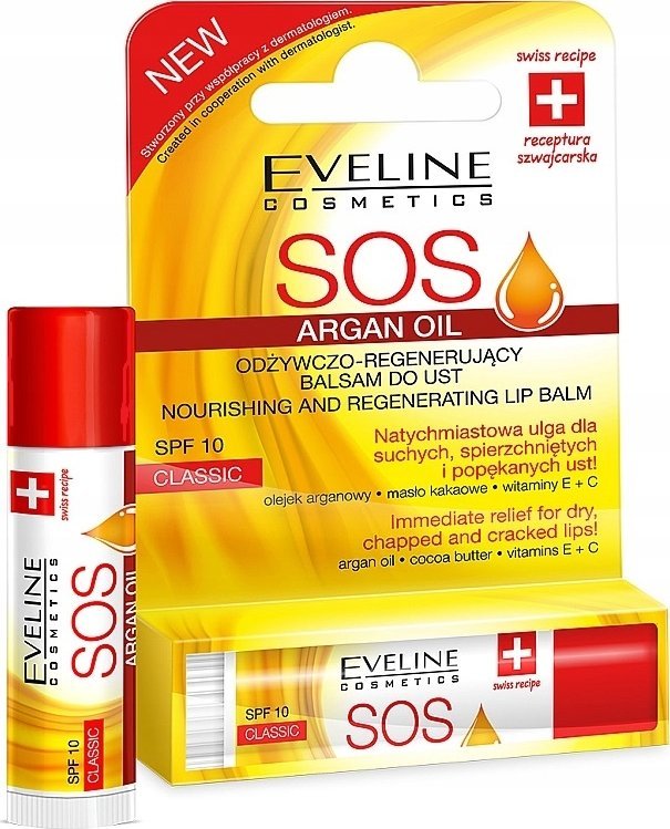 Eveline SOS Pomadka ochronna Peach Sorbet