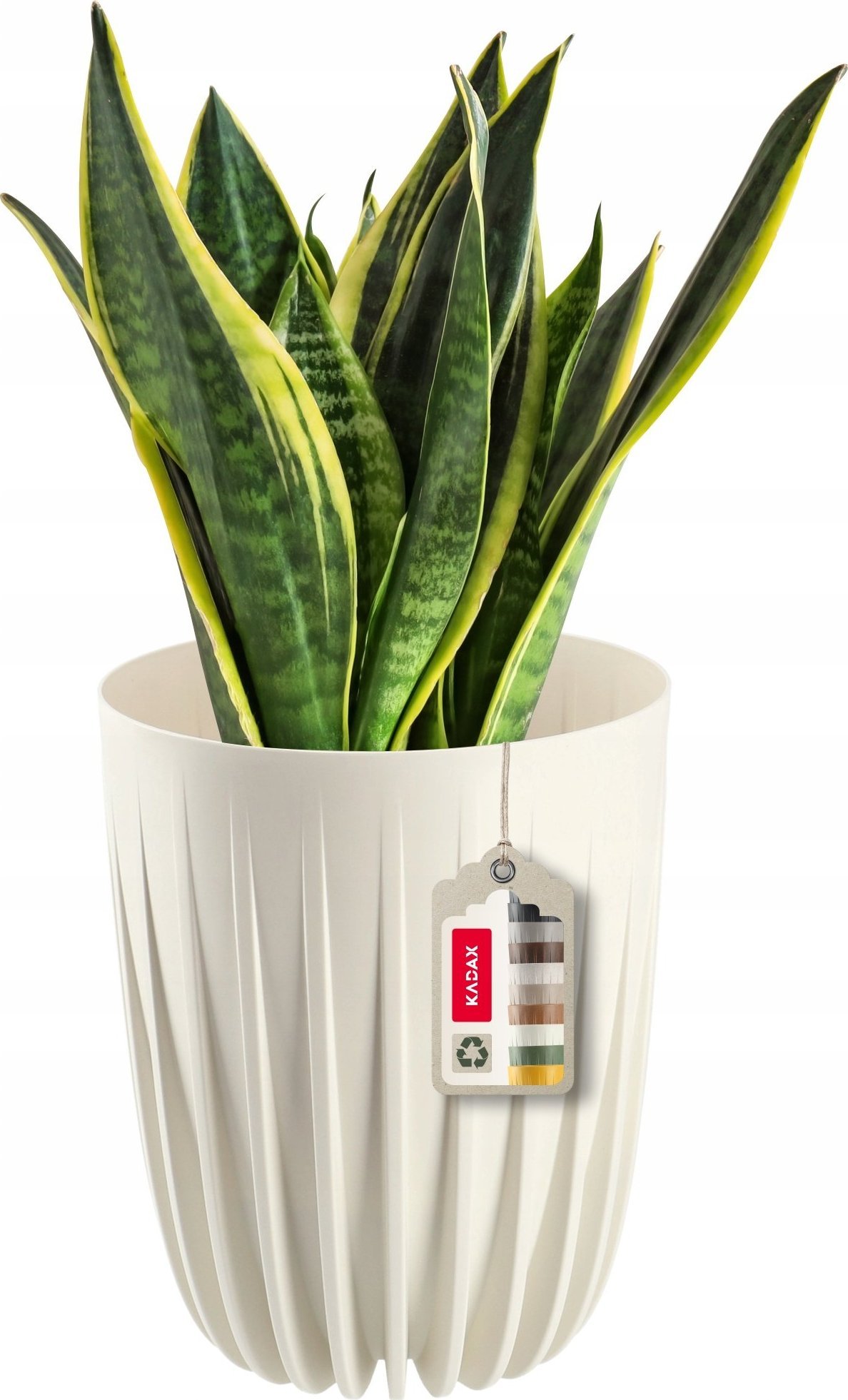 Kadax Doniczka Osłonka + Wkładka Kremowa 14,5x17cm