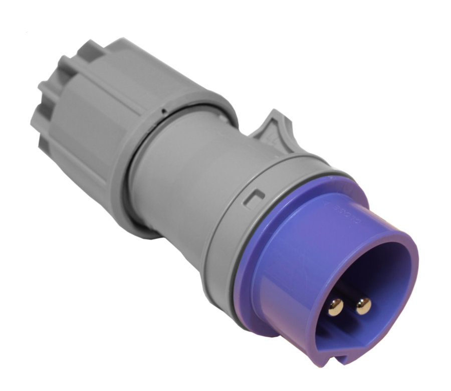 PCE Wtyczka przenośna 16A 2P 24V fioletowa IP44 - 062V