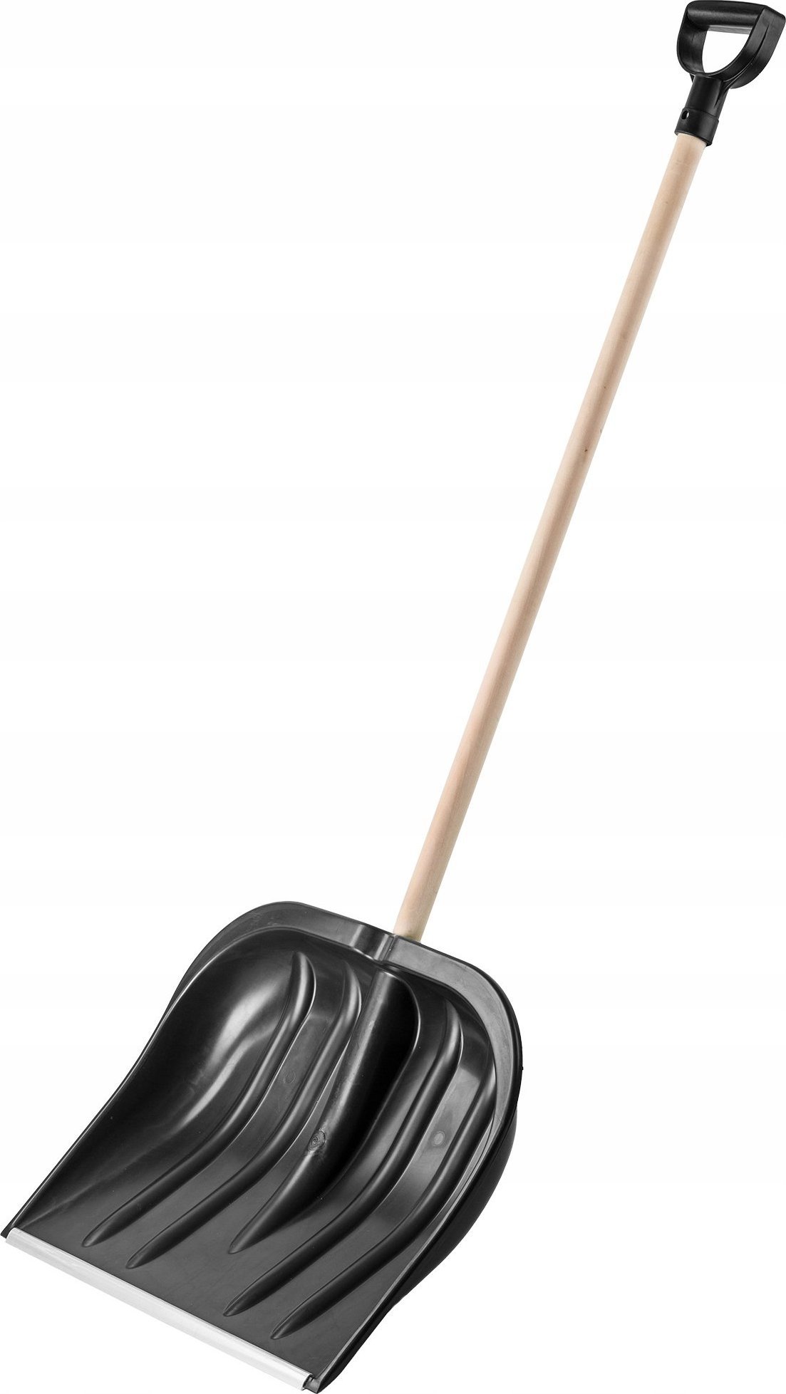 Kadax Łopata Szufla Do Śniegu Drewniany Trzon Czarna