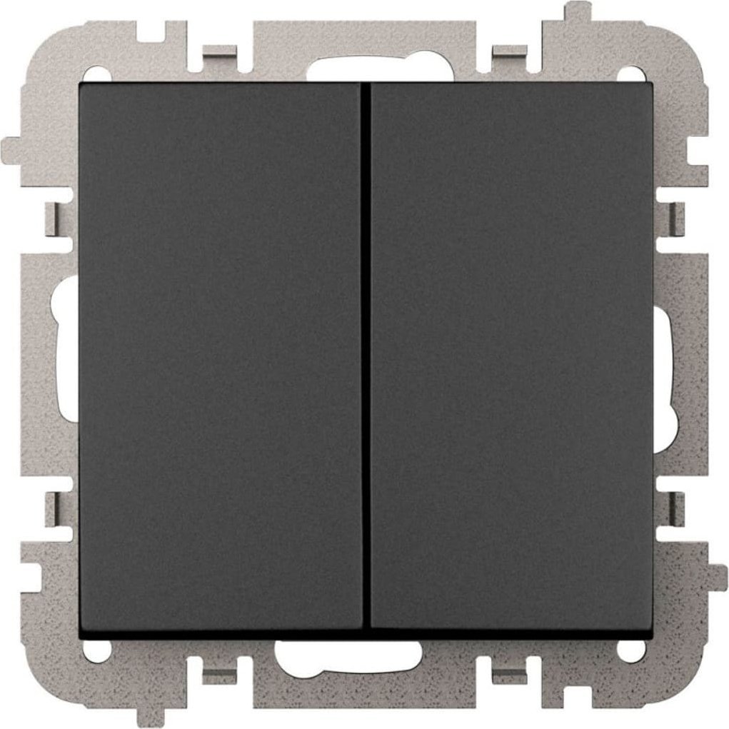 Elektro-Plast Vestra Łącznik świecznikowy bez ramki podtynkowy IP20 czarny 3811-19