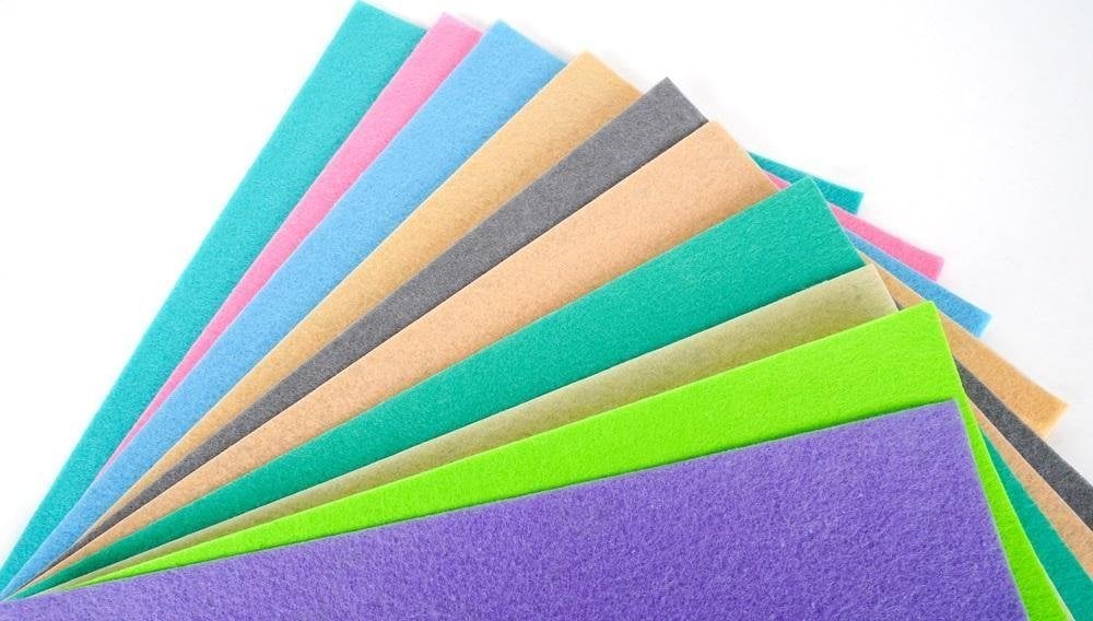 Filc A4 10 pastelowych arkuszy