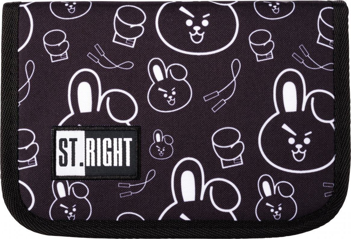 Piórnik St. Majewski PIORNIK 1ZAM 2KLAP STRIGHT CLEVER BUNNY FO FOL