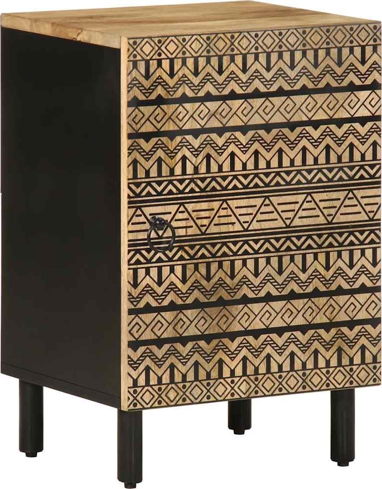 vidaXL Szafka łazienkowa, 38x33,5x58 cm, lite drewno mango