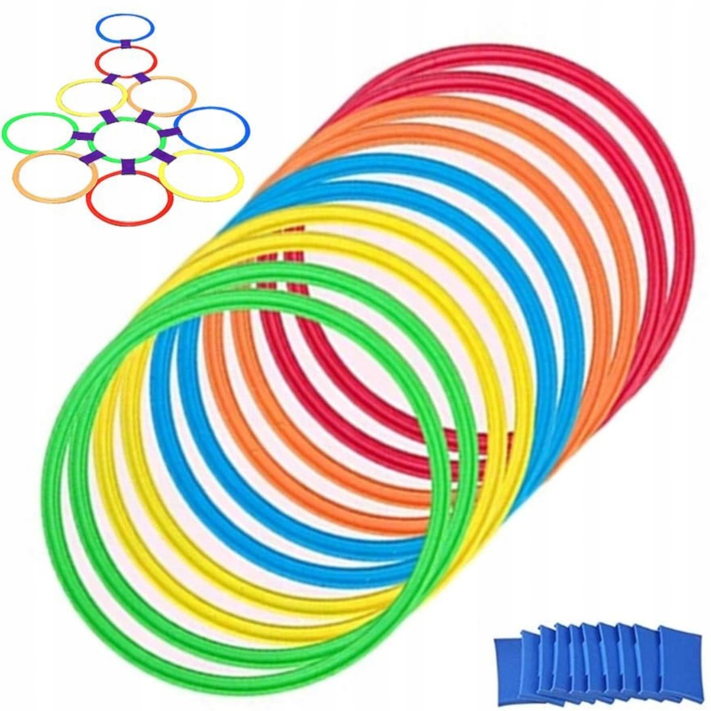 LUXMA Kultowa gra w klasy kolorowe pierścienie 10 kół i łączników No38