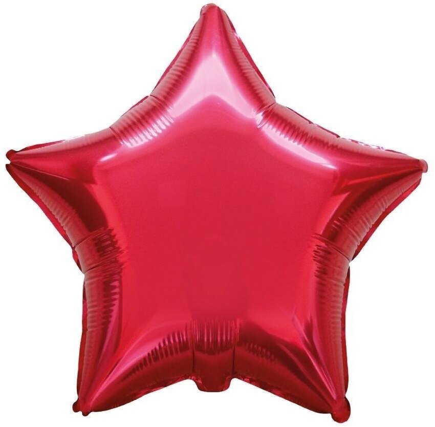 Balon foliowy 48cm Gwiazda czerwona