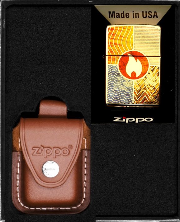 Zestaw ZIPPO Zapalniczka ELEMENT OF ERTH DESIGN Prezentowy No2