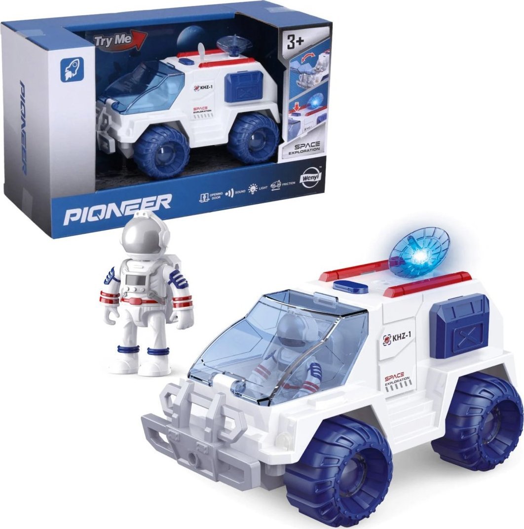 AUTO ŁAZIK KOSMICZNY ŚWIATŁO I DŹWIĘK 1SZT