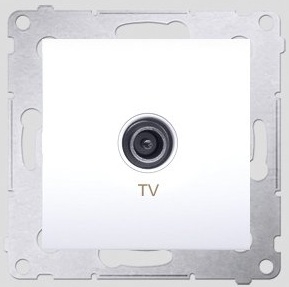 Kontakt-Simon Gniazdo antenowe SIMON54 TV końcowe białe - DAK1.01/11