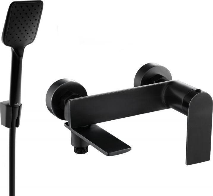 Mexen Mexen Zero R62 bateria wannowa z zestawem prysznicowym, czarna - 7113R62-70