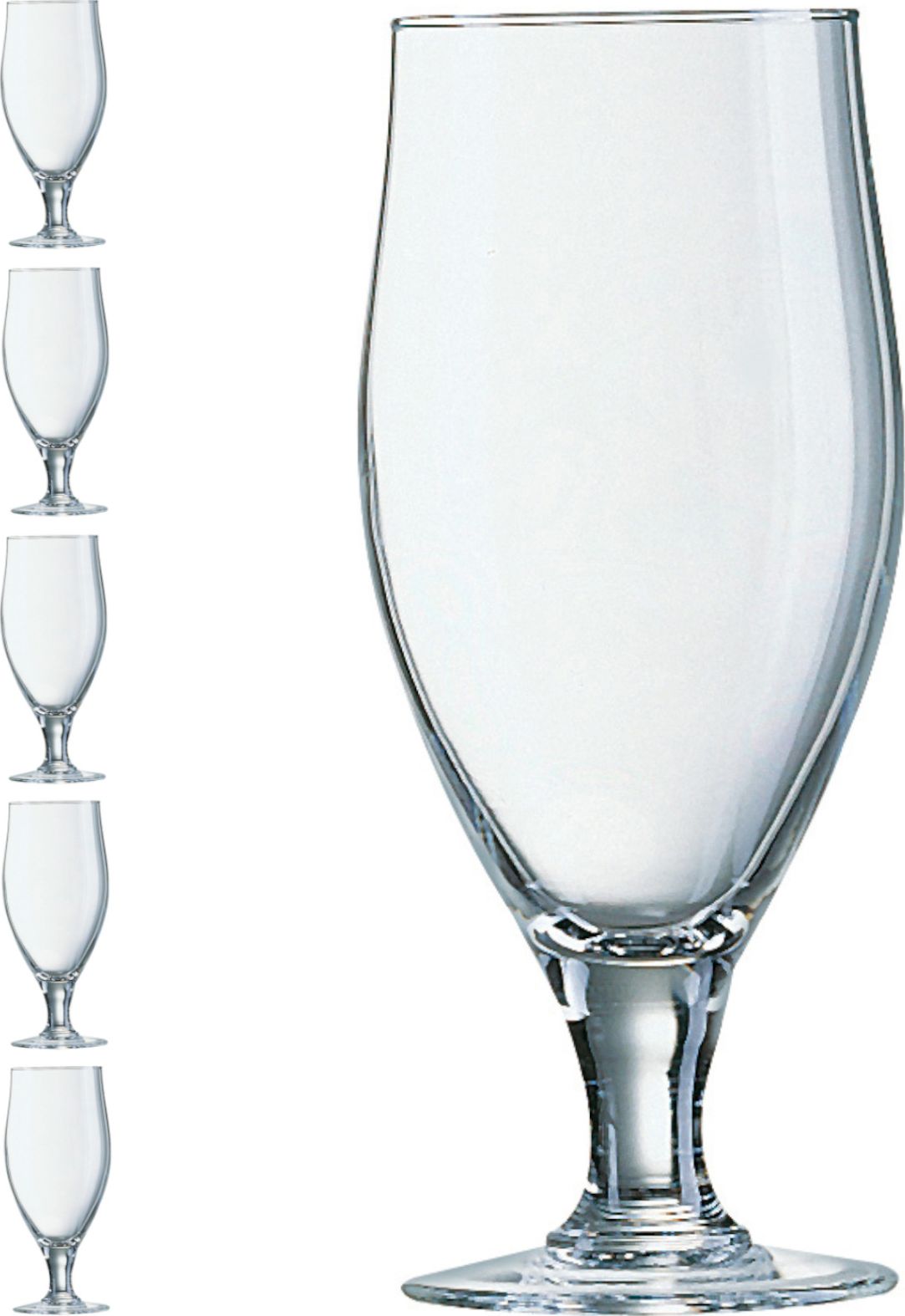 Arcoroc Kieliszek do wody piwa na nóżce Arcoroc POKAL CERVOISE 380 ml zestaw 6 szt. - Hendi 7132 Kieliszek do wody piwa na nóżce Arcoroc POKAL CERVOIS