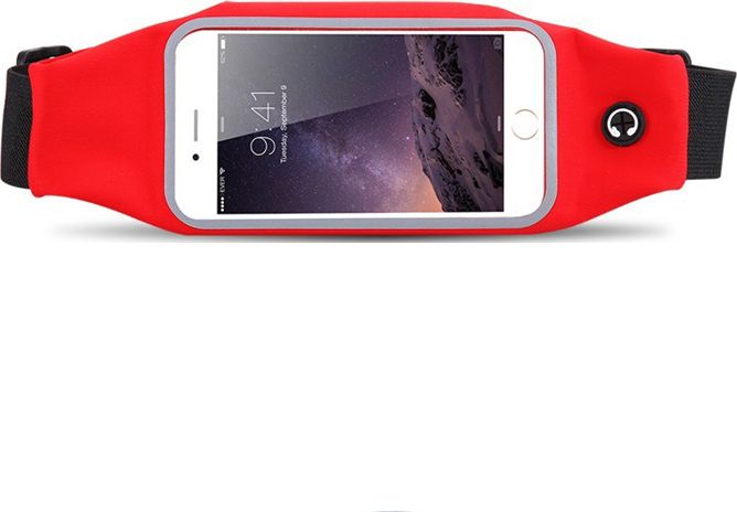 Mobilari SASZETKA NERKA PAS NA TELEFON UNIWERSALNA 5.5'' CZERWONY