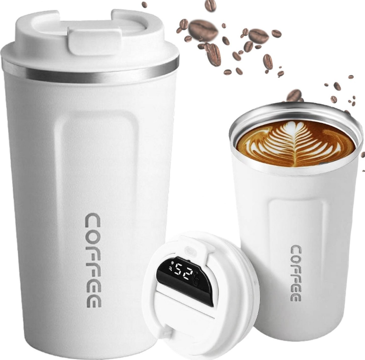 PrzydaSie Kubek Termiczny Termos 510Ml Wyświetlacz Ekran Lcd Smart