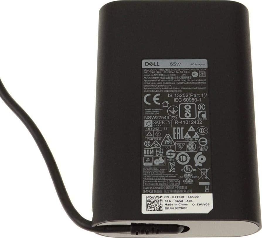 Zasilacz do laptopa Dell 65 W, 19.5 V (2YK0F)