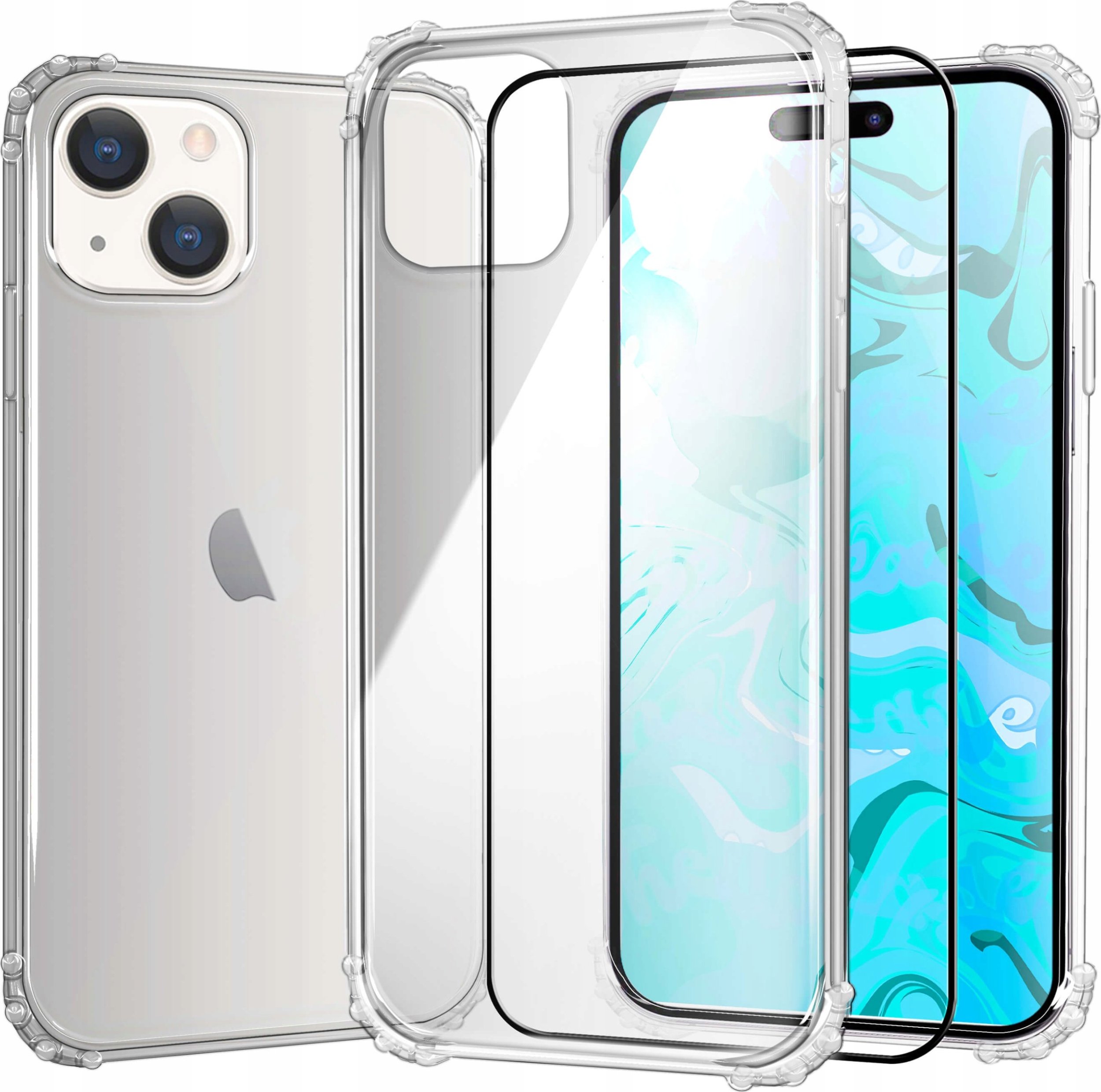 Hello Case ETUI PANCERNE DO IPHONE 15 | CASE SILIKON GUMOWE ANTI SHOCK CLEAR SZKŁO