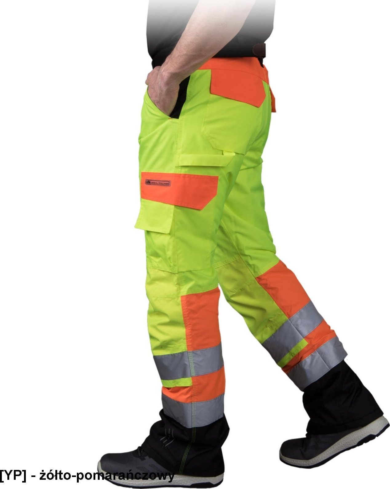 Leber&Hollman LH-STRADA-T - spodnie ochronne do pasa STRADA, tkane, 8 kieszeni, kieszenie na nakolanniki,powłoka 100% poliester OXFORD 300D 170 g/m L