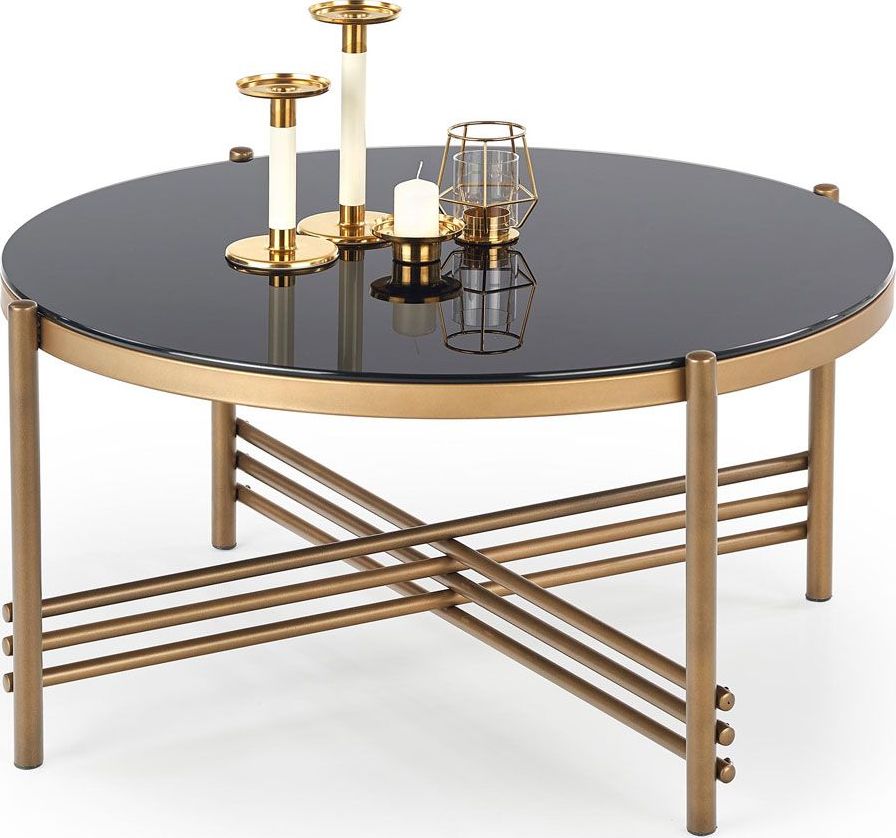 Elior Okrągła ława w stylu glamour Carmen