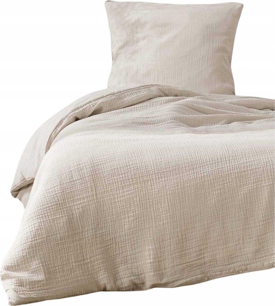 Douceur d`Interieur Zestaw pościeli bawełnianej z fakturą, ANGELIA, 140 x 200 cm