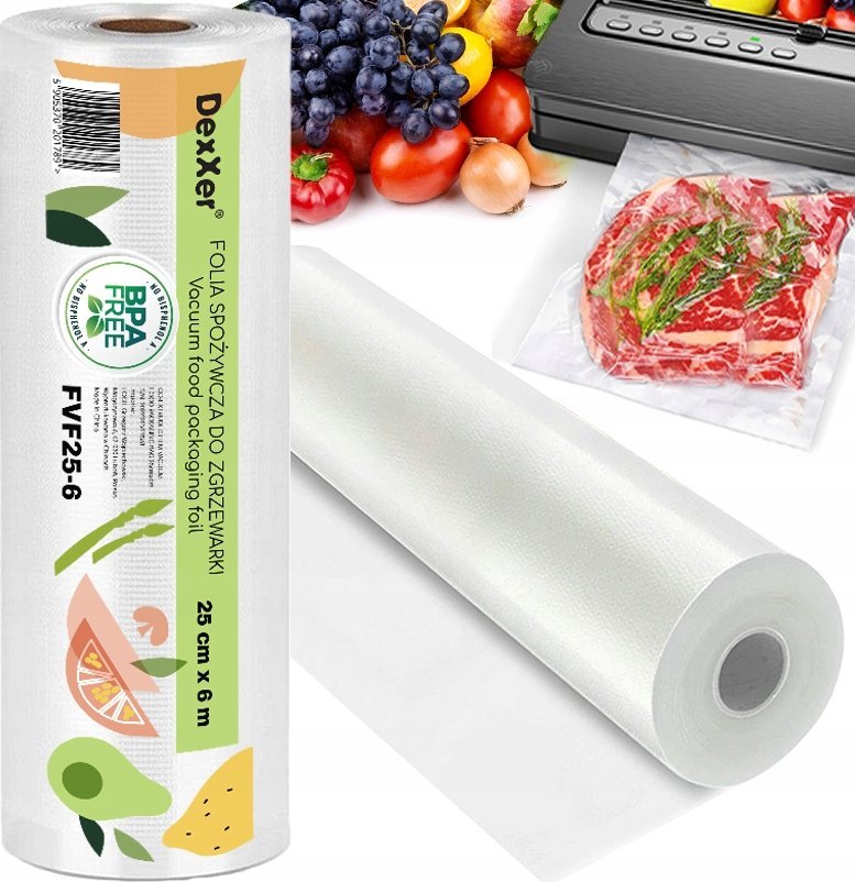 FOLIA SPOŻYWCZA DO ZGRZEWARKI 25cm FVF25-6